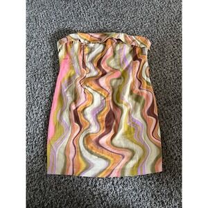 NWOT Wild Fable Women's‎ Tie Dye Strapless mini dress size Large